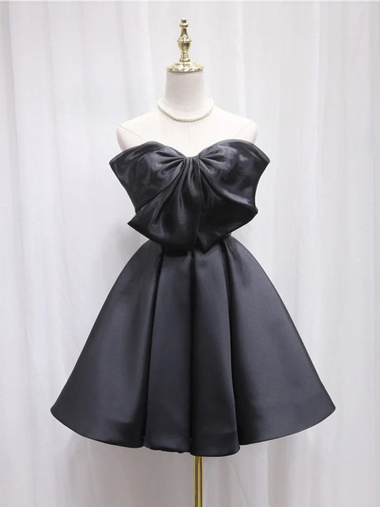 AABEI DRESS New Homecoming Dress Exquisite A-Line Strapless Sleeveless Bow Fashion Short Prom Dresse