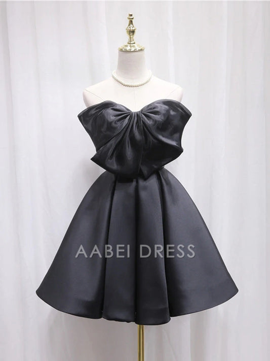AABEI DRESS New Homecoming Dress Exquisite A-Line Strapless Sleeveless Bow Fashion Short Prom Dresse