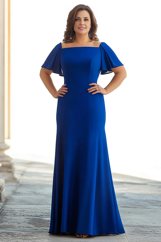 AABEI DRESS Mother Of The Bride Dress Chiffon Sheath Long Plus Size Elegant Formal Wear Dresse