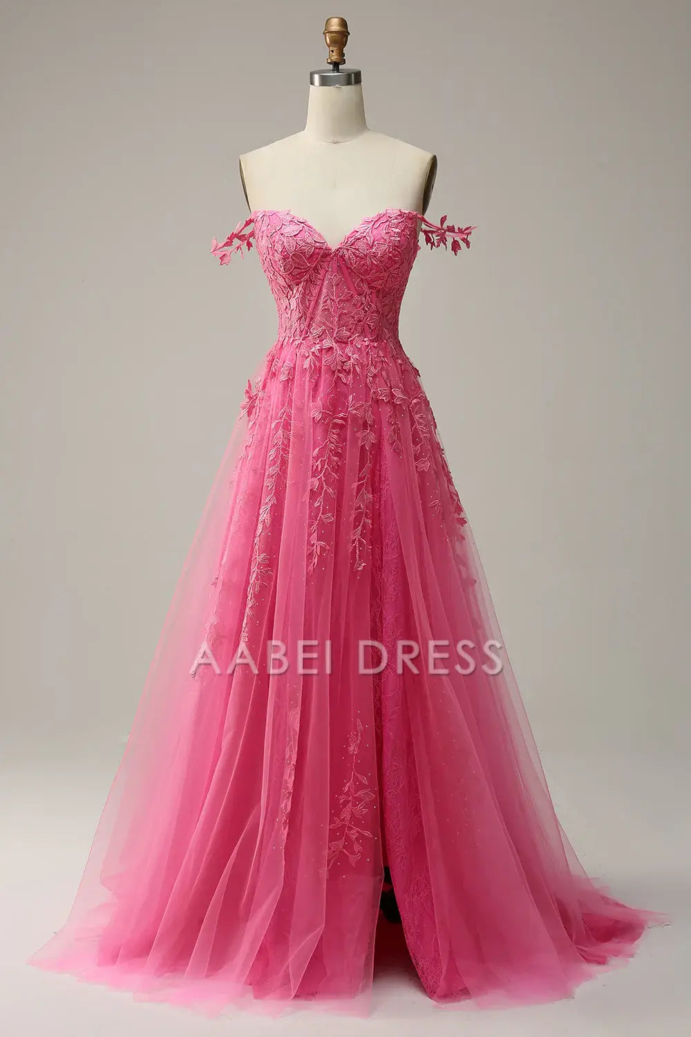 AABEI DRESS Hot Sale Prom Dress Exquisite A Line Sweetheart Spaghetti Straps Fashion With Appliques Formal Dress