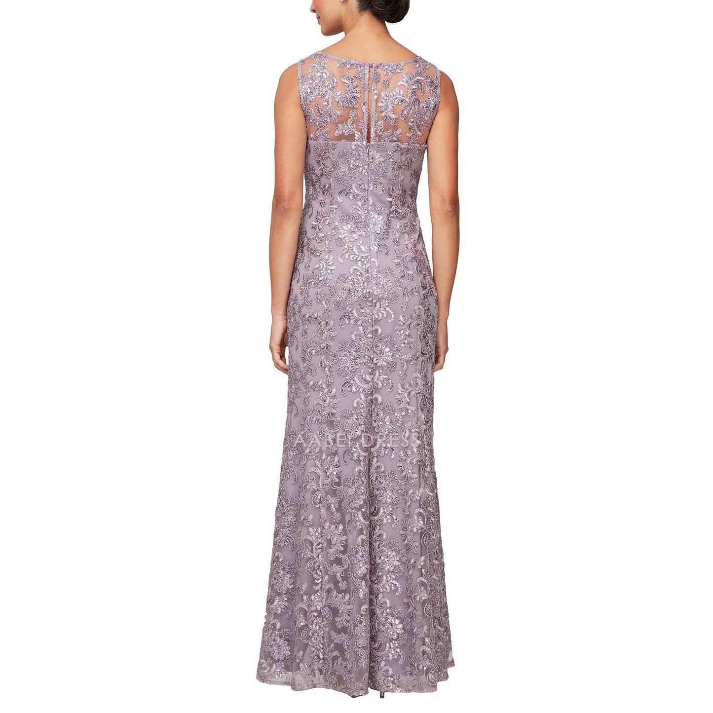 AABEI DRESS High Quality Mother of The Bride Dress Round Neck Sleeveless Elegant Dignified Dress Long Lace Dress Formal Dresses