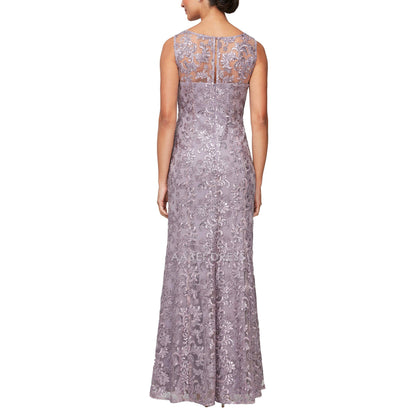 AABEI DRESS High Quality Mother of The Bride Dress Round Neck Sleeveless Elegant Dignified Dress Long Lace Dress Formal Dresses