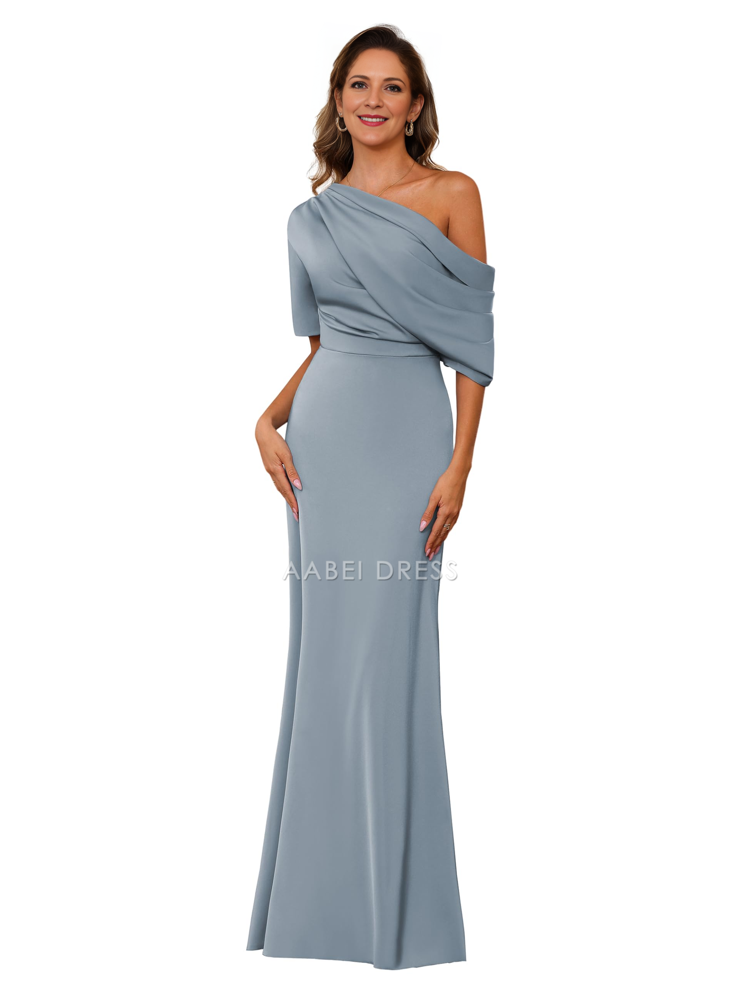 AABEI DRESS Mother of The Bride Dress One Shoulder Formal Gown Mermaid Cultivate oneself Dress Elegant Temperament Dress Formal Dresses