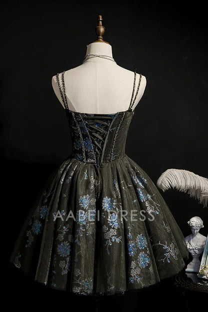 AABEI DRESS New Homecoming Dress Charming A-Line Sweetheart spaghetti straps sleeveless beading Sparkle Short Prom Dresse