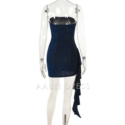 AABEI DRESS New Homecoming Dress Sleeveless Backless Sexy Dress Elegant Party Dress Strapless Bodycon Mini Dress