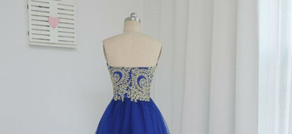 AABEI DRESS New Homecoming Dress Elegant A-Line Sweetheart Off the Shoulder Beading Lace Appliques Sparkle Short Prom Dresse