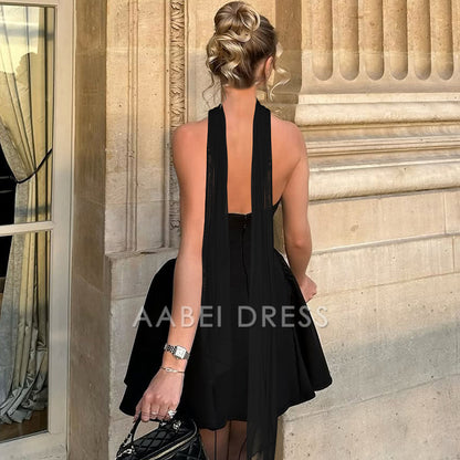 AABEI DRESS New Homecoming Dress Off Shoulder Backless Sexy A-line Dress Elegant Party Dress Strapless Bodycon Mini Dress
