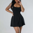 AABEI DRESS New Homecoming Dress A-Line Sexy Mini Dress Solid Color Sleeveless Adjustable Spaghetti Straps Plus Size Dress Banquet Party Clothing Dresses