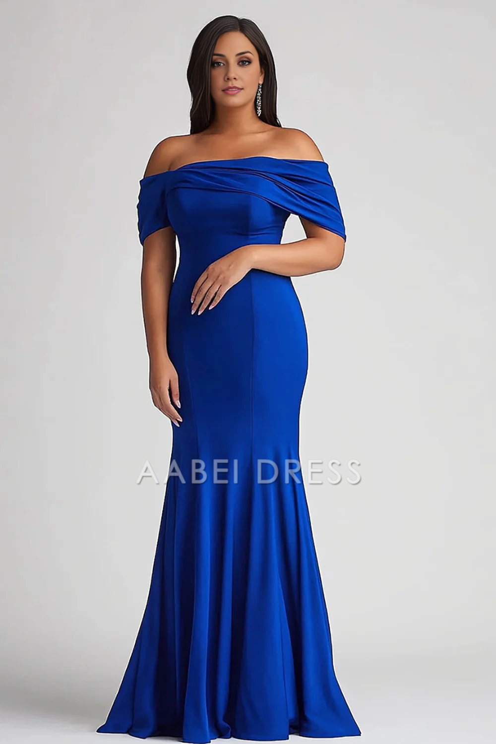 AABEI DRESS Mother Of The Bride Dress Mermaid Off The Shoulder Satin Long Plus Size Fashion Elegant Formal Wear Dresse