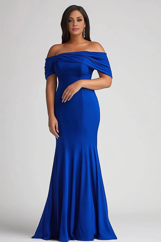 AABEI DRESS Mother Of The Bride Dress Mermaid Off The Shoulder Satin Long Plus Size Fashion Elegant Formal Wear Dresse