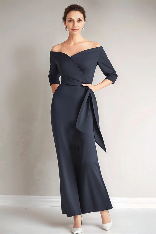 AABEI DRESS Mother Of The Bride Dress Mermaid Strapless Half Sleeve Elegant Formal Wear Dresses