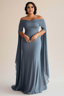 AABEI DRESS Mother Of The Bride Dress Mermaid Off The Shoulder Chiffon Plus Size Elegant Long Formal Wear Dresse