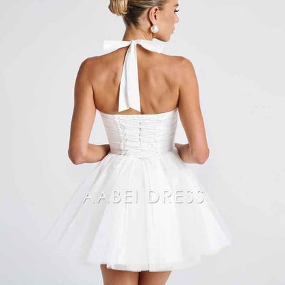 AABEI DRESS New Homecoming Dress Halter Backless Evening Party Dress Bodycon Elegant Sexy Party Dress