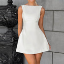 AABEI DRESS New Homecoming Dress A-line Backless Slim Mini Dress Woman Sexy Open Back Bodycon Dress Elegant Party Prom Dress