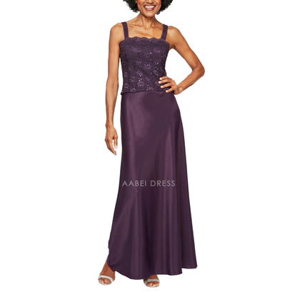 AABEI DRESS High Quality Mother of The Bride Dress Two Piece with Lace Jacket Exquisite Dresses Formal Dresses