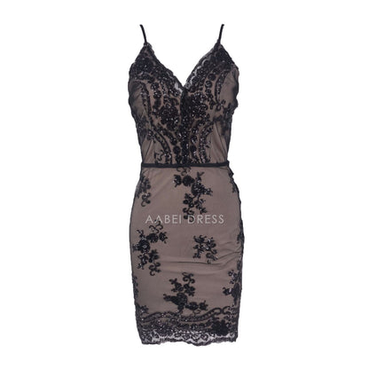 AABEI DRESS New Homecoming Dress Sexy Sling Dress Bodycon V Neck Backless Sequin Dress Wrap Buttocks Club Party Mini Dress Prom Dress