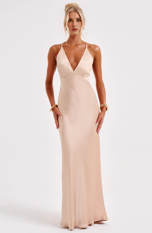 Formal Wear Dresses Prom Dresses Elegant Mermaid Spaghetti Strap Deep V Neck Backless Sheath Charming Dresses Wedding Guests Dresses