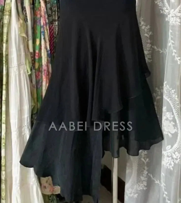 AABEI DRESS Prom Dress A Line Deep V Neck Elegant Formal Ruffle Elegant Dress