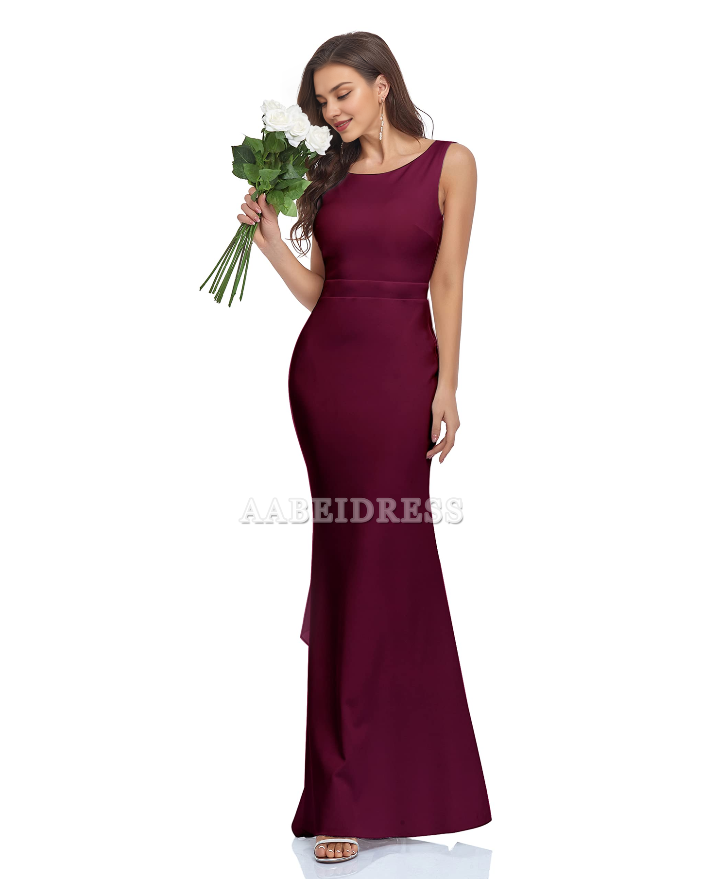 Prom Dress Backless Ruffled Bodycon Mermaid Evening Cocktail Long Dress Wedding Guest Dresses Formal Wear Dresses