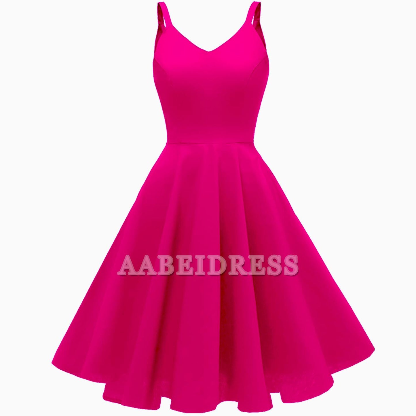 Prom Dress Retro Vintage Spaghetti Strap Cocktail Swing Dresses Short Skirt Wedding Guest Dresses Formal Wear Dresses