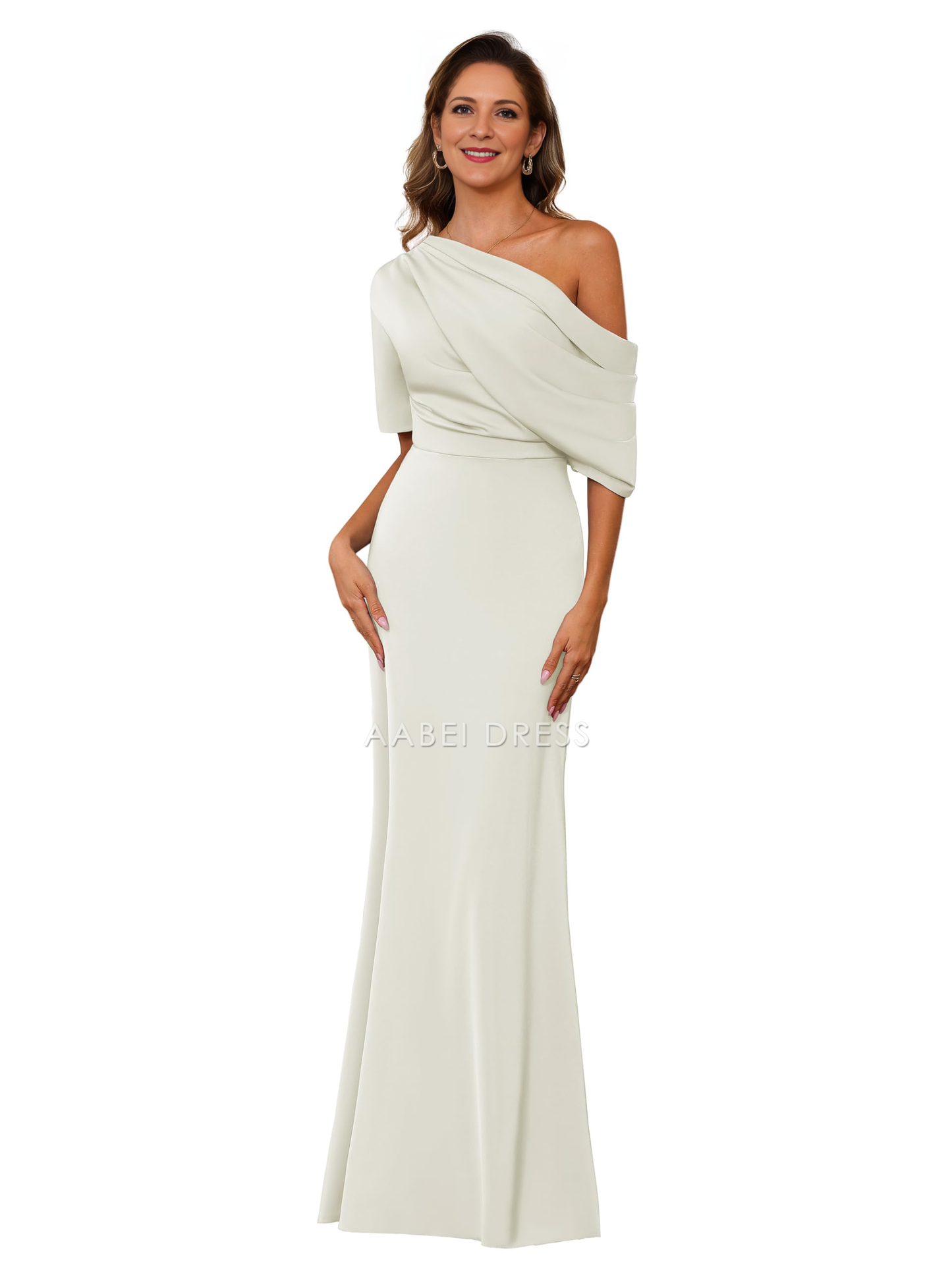 AABEI DRESS Mother of The Bride Dress One Shoulder Formal Gown Mermaid Cultivate oneself Dress Elegant Temperament Dress Formal Dresses
