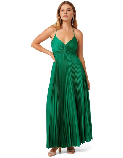 AABEI DRESS Prom Dress Chic A Line Halter Neck Pleated Long With Keyhole High Quality Formal Dress