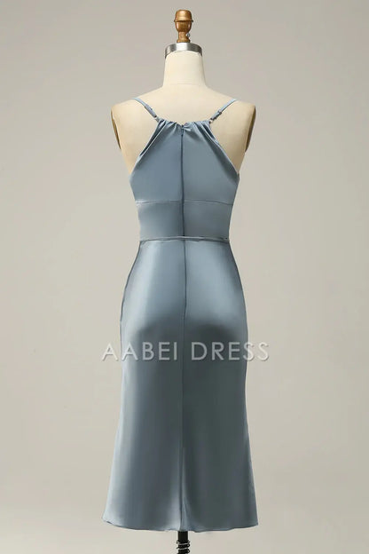 AABEI DRESS Hot Sale Prom Dress Simple Sheath Spaghetti Strap Sweetheart Short Skirt Formal Dress