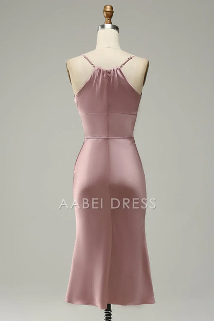 AABEI DRESS Hot Sale Prom Dress Elegant Simple Sheath Spaghetti Strap Sweetheart Short Skirt Formal Dress