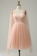 AABEI DRESS Hot Sale Prom Dress Exquisite Tulle Sweetheart Straps Sparkle Short Formal Dress