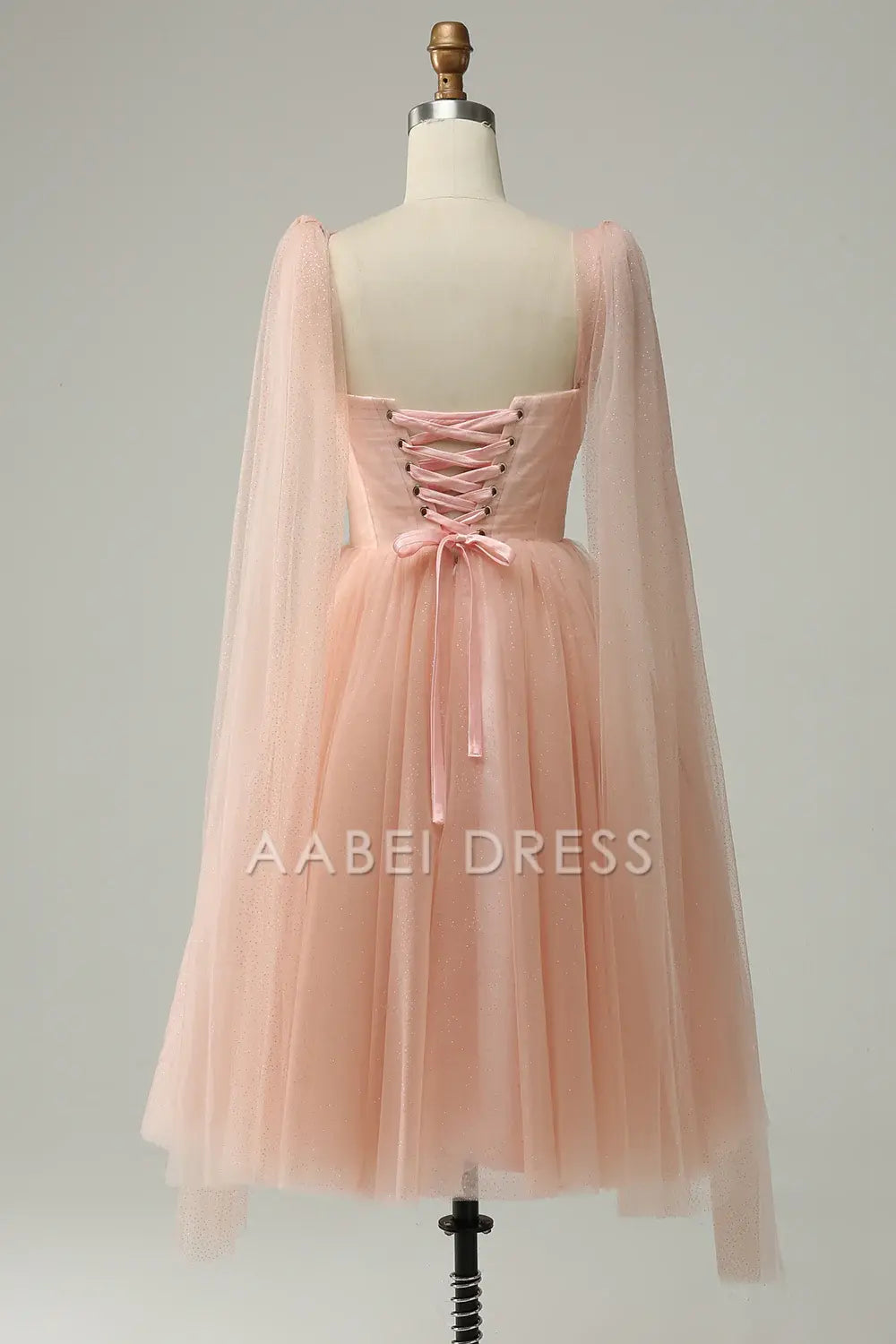 AABEI DRESS Hot Sale Prom Dress Exquisite Tulle Sweetheart Straps Sparkle Short Formal Dress