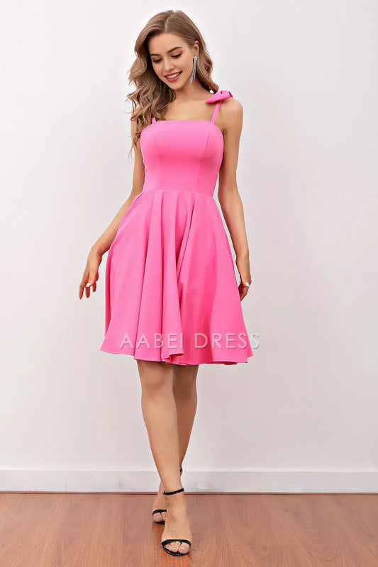 AABEI DRESS For Women Short Prom Dress Elegant A Line Bow Shoulder Strap Simple Dress Affordable Hot Sale Homecoming Dress