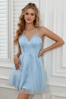 AABEI DRESS For Women Short Prom Dress Elegant A Line Sweetheart Neckline Spaghetti Strap Backless Cute Dress Affordable Hot Sale Homecoming Dress