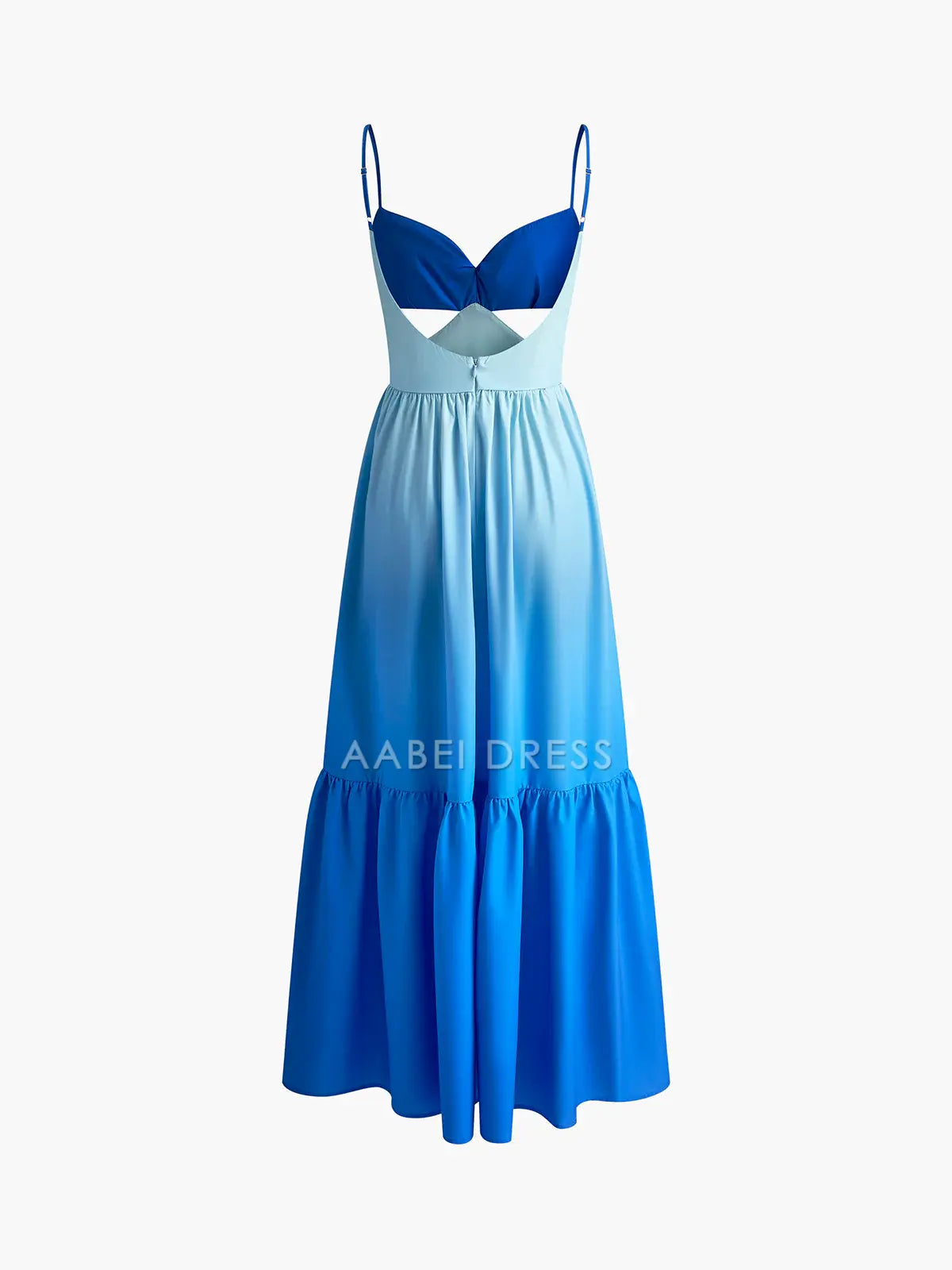 AABEI DRESS Formal Wear Dresses A Line Spaghetti Strap Backless Cutout Pleated Cute Long Dress Hot Sale Prom Dress