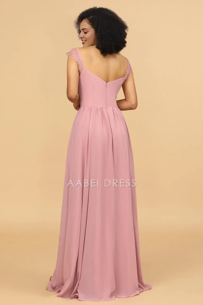 AABEI DRESS Formal Wear Dresses A Line Sweetheart Neckline Lace Shoulder Strap Side Fork Elegant Hot Sale Prom Dress