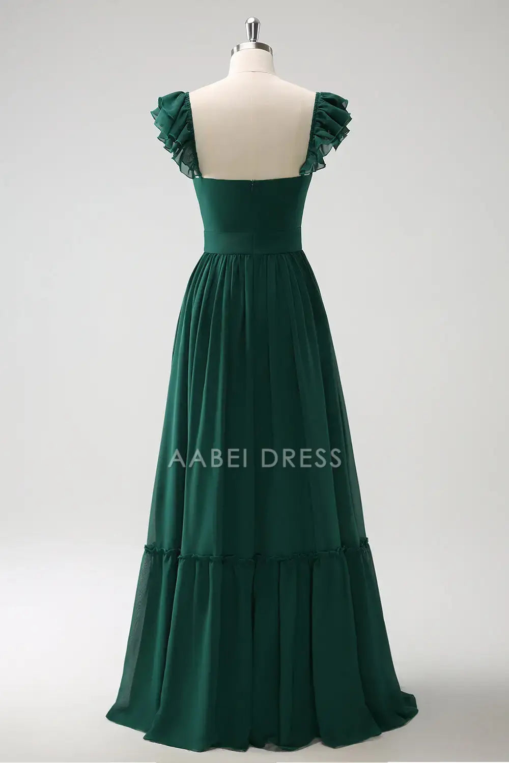 AABEI DRESS Formal Wear Dresses A Line V Neck Ruched Shoulder Strap Sleeveless Backless Elegant Long Dress Hot Sale Prom Dress