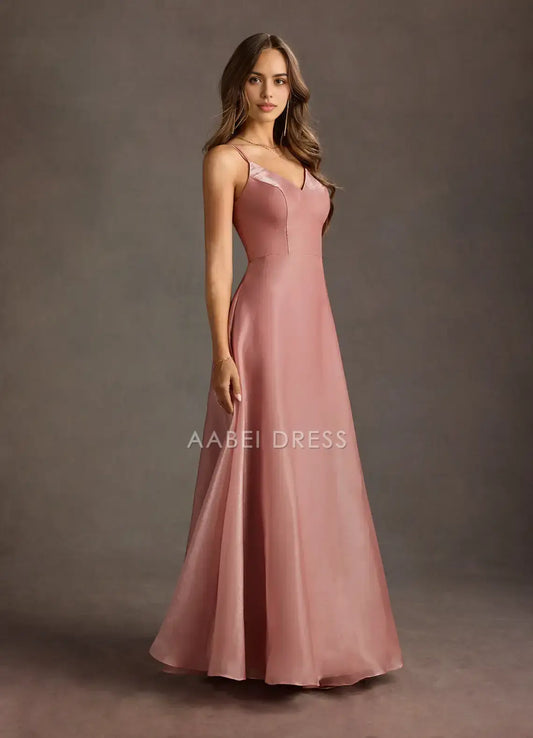 AABEI DRESS Formal Wear Dresses Charming A Line V Neck Double Spaghetti Strap Elegant Party Dress Hot Sale Prom Dress