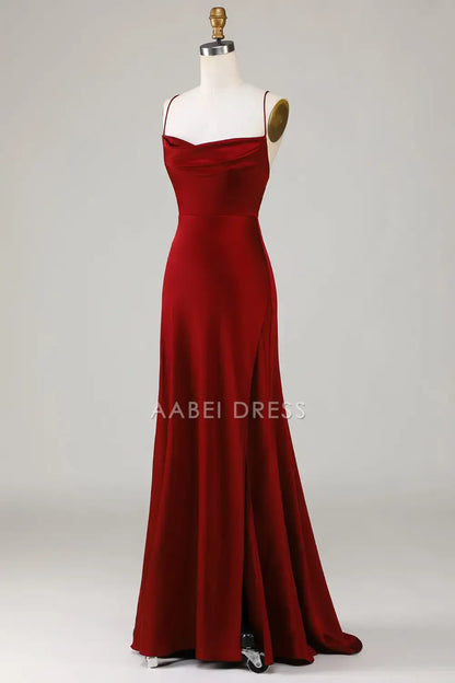 AABEI DRESS Formal Wear Dresses Mermaid Spaghetti Strap Backless Elegant Long Dress Hot Sale Prom Dress