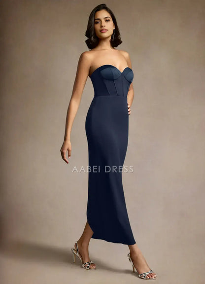 AABEI DRESS Formal Wear Dresses Mermaid Strapless Sweetheart Neckline Elegant Party Dress Hot Sale Prom Dress