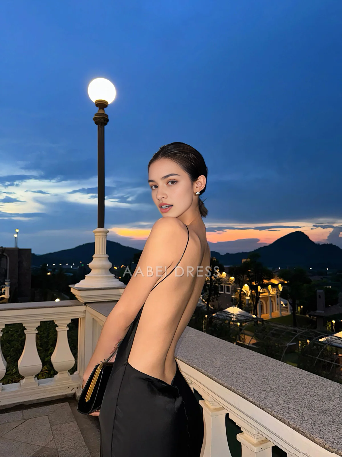 AABEI DRESS Formal Wear Dresses Sheath V-Neck Spaghetti Strap Backless Sexy Long Dress Hot Sale Prom Dress