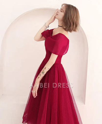 AABEI DRESS Formal Women's Dresses A Line Off Shoulder V Neck Exquisite Sweet Prom Dress