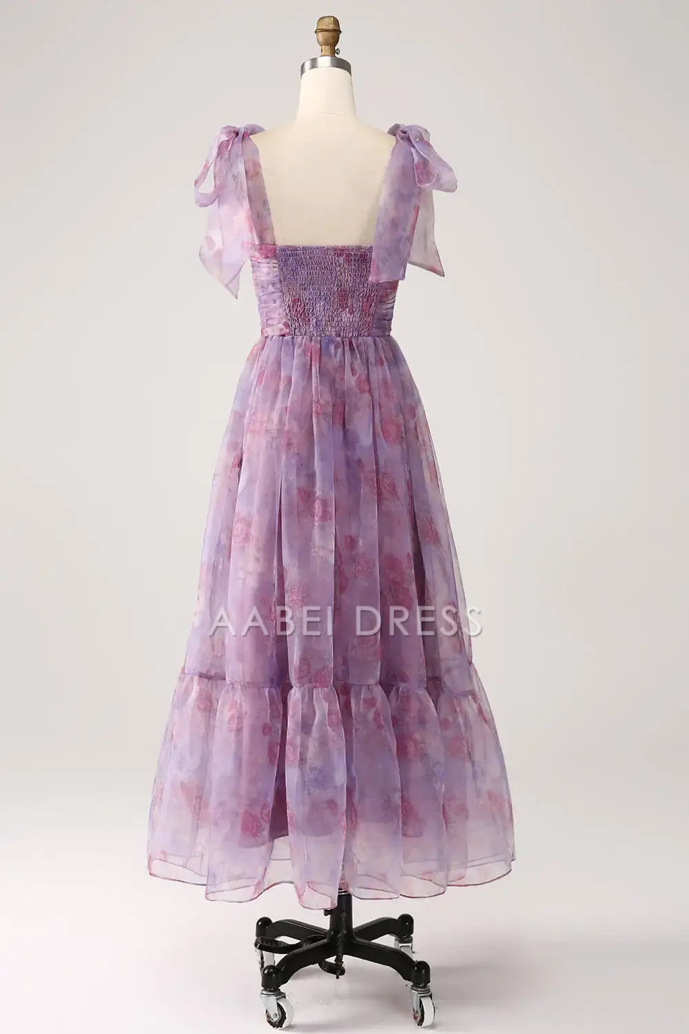 AABEI DRESS Formal Women's Dresses A Line Sweetheart Backless Retro Pleated Printed Fashion Long Prom Dress