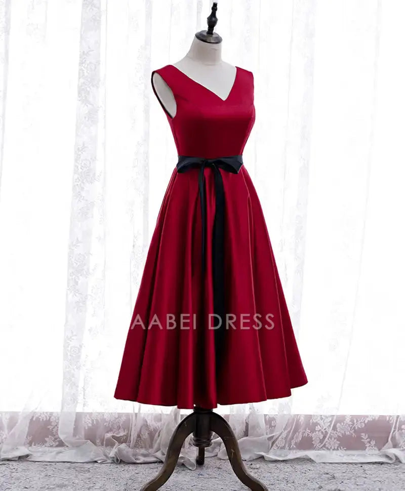 AABEI DRESS Formal Women's Dresses A Line V Neck Sleeveless Elegant Simple Prom Dress