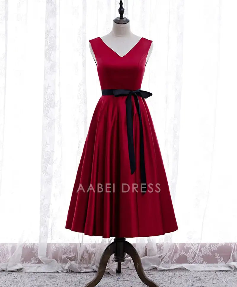 AABEI DRESS Formal Women's Dresses A Line V Neck Sleeveless Elegant Simple Prom Dress