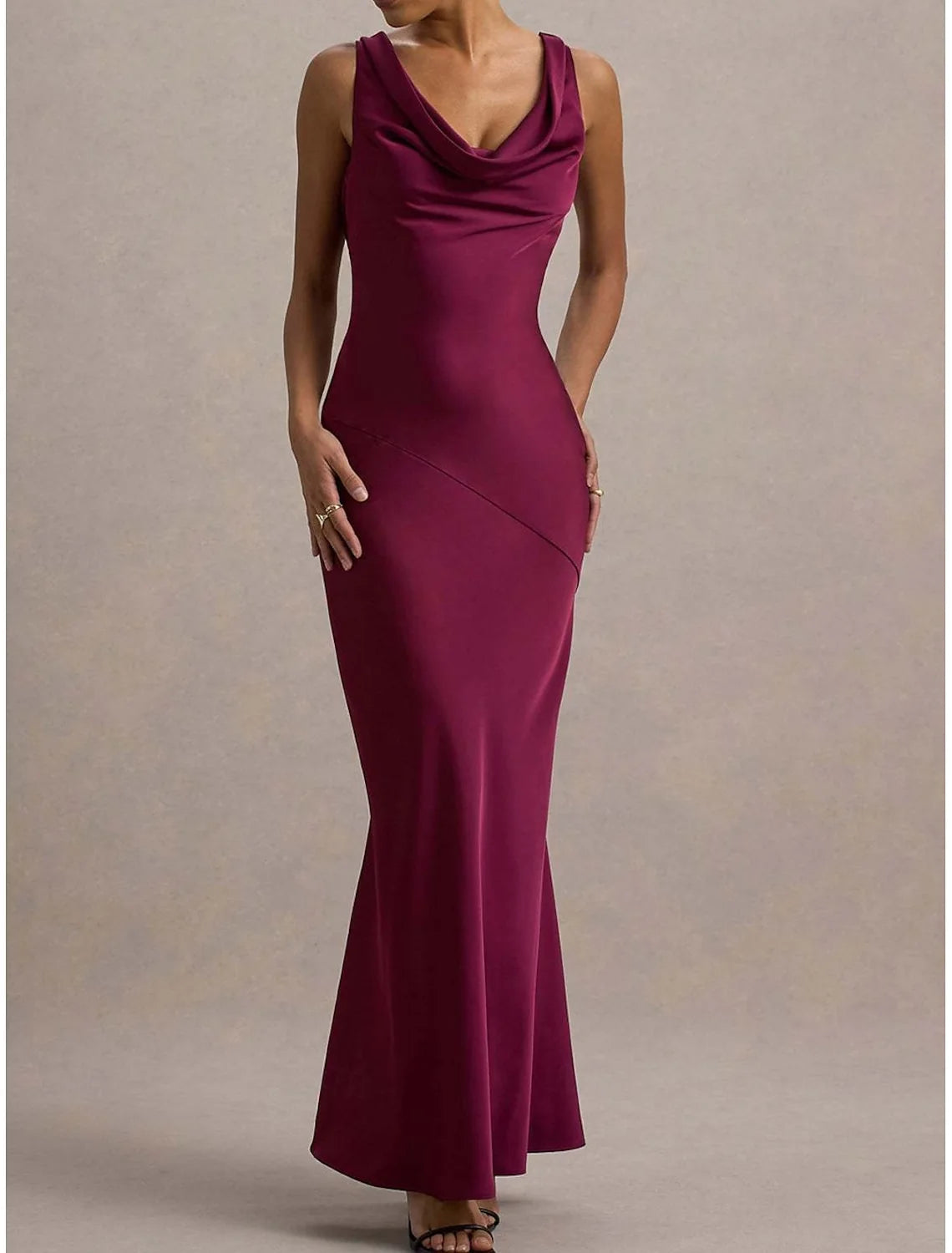AABEI DRESS Formal Women's Dresses Evening Mermaid V Neck Sleeveless Backless Fashion  Elegant Prom Dress