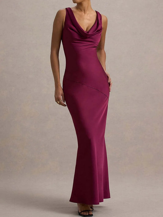 AABEI DRESS Formal Women's Dresses Evening Mermaid V Neck Sleeveless Backless Fashion  Elegant Prom Dress