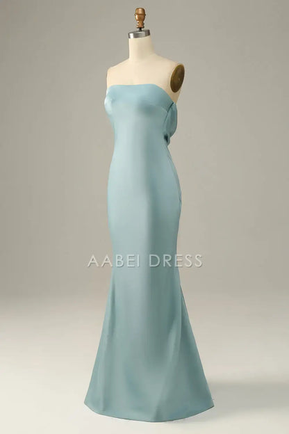AABEI DRESS Formal Women's Dresses Mermaid Strapless Backless Elegant Simple Prom Dress