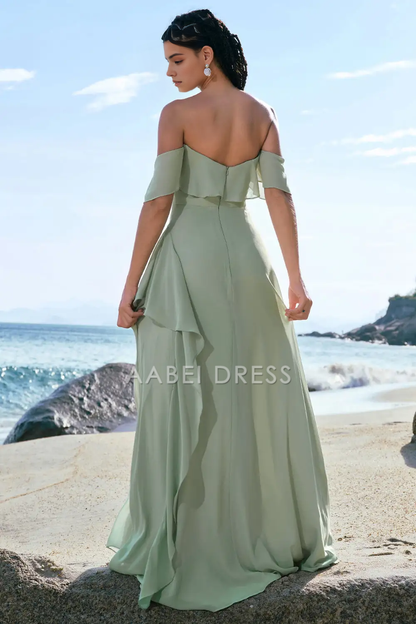 AABEI DRESS Formal Women's Dresses Sheath Off The Shoulder Sweetheart Ruched Backless Elegant Long Prom Dress