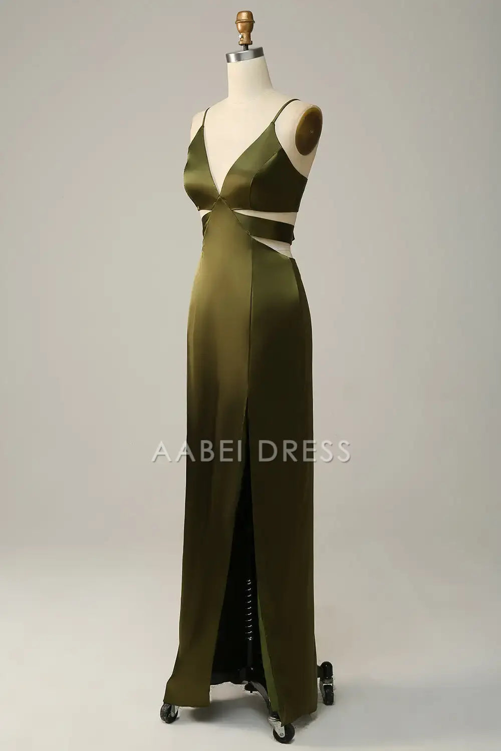 AABEI DRESS Formal Women's Dresses Sheath V Neck Spaghetti Straps Backless Hollow Out Charming Prom Dress