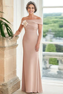 AABEI DRESS Wedding Guests Dresses Mom's Formal Dress Charming Mermaid Off the Shoulder with 3D Flower Exquisite Mother of the Bride Dress