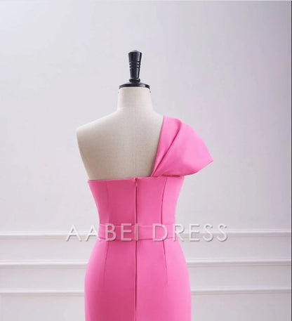 AABEI DRESS Fashion Fitted One Shoulder Twist Knot Unique Mini Dress Hot Sale Short Homecoming Dress